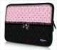Laptophoes 11,6 inch patroon chic roze zwart - Sleevy