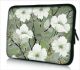 Laptophoes 11,6 inch witte bloemen - Sleevy