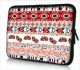 Laptophoes 13,3 inch patroon veren roze - Sleevy