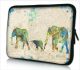 Laptophoes 15,6 inch wereldkaart olifanten - Sleevy