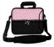 Laptoptas 11,6 inch patroon chic roze zwart - Sleevy