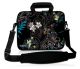 Laptoptas 11,6 inch zwart patroon bloemen - Sleevy