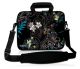 Laptoptas 14 inch zwart patroon bloemen - Sleevy