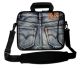 Sleevy 15,6 inch laptoptas spijkerbroek