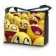 Sleevy 15,6 inch laptoptas gele smileys