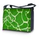 Sleevy 15,6 inch laptoptas groene giraffe print