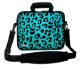 laptoptas 17 inch blauwe panterprint Sleevy