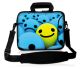 Sleevy 17,3 inch laptoptas gele smiley