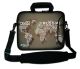 Sleevy 17.3 inch laptoptas wereldkaart en namen