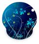 Muismat polssteun blauwe bloemen - Sleevy