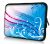 iPad hoes artistiek blauw design Sleevy