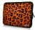 iPad hoes oranje panterprint Sleevy