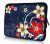 Sleevy 11,6 inch laptophoes macbookhoes rood beige bloemen