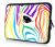 laptophoes 14 inch gekleurde zebra sleevy 