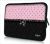 Laptophoes 14 inch patroon chic roze zwart - Sleevy