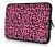 laptophoes 14 inch roze panterprint sleevy 