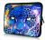 Laptophoes 17,3 inch panter blauw paars design - Sleevy