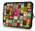 laptophoes 17 inch kleurrijke symbolen Sleevy