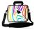 Laptoptas 14 inch gekleurde zebra - Sleevy