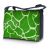 Sleevy 15,6 inch laptoptas groene giraffe print