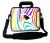 laptoptas 17 inch gekleurde zebra Sleevy