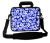 Sleevy 17.3 inch laptoptas klavertje 5 blauw