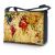 Messengertas / laptoptas 17,3 inch wereldkaart - Sleevy