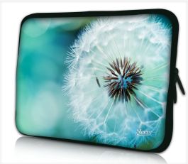 Per Afhankelijkheid mat Laptophoes 17,3 inch bloem close-up - Sleevy