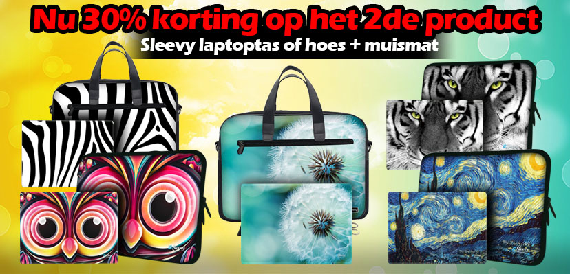 Sleevy actie 30 procent korting